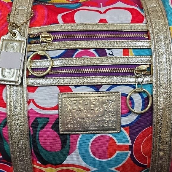 Coach Poppy Pop C Glam Tote and Wallet - Picture 3 of 16